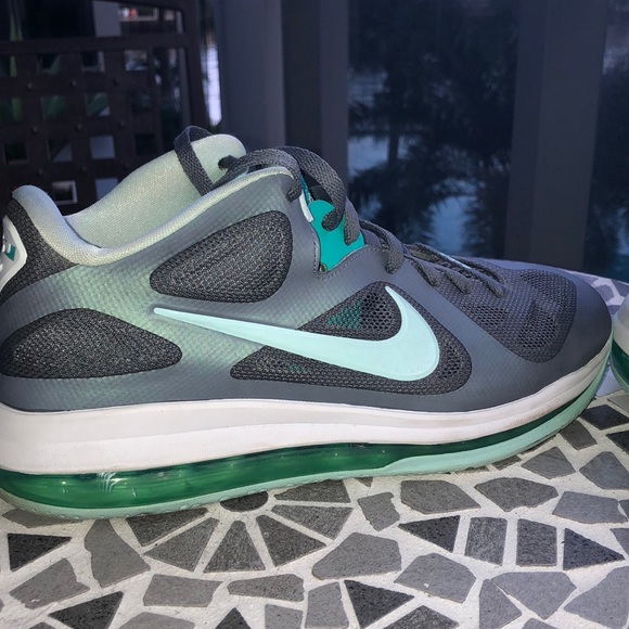 Nike Other - Nike Lebron James sneakers gray and aqua size 9